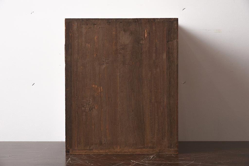 アンティーク家具　和製アンティーク　昭和初期　味のある桐材製の小引き出し(卓上収納、小物収納)(R-040095)