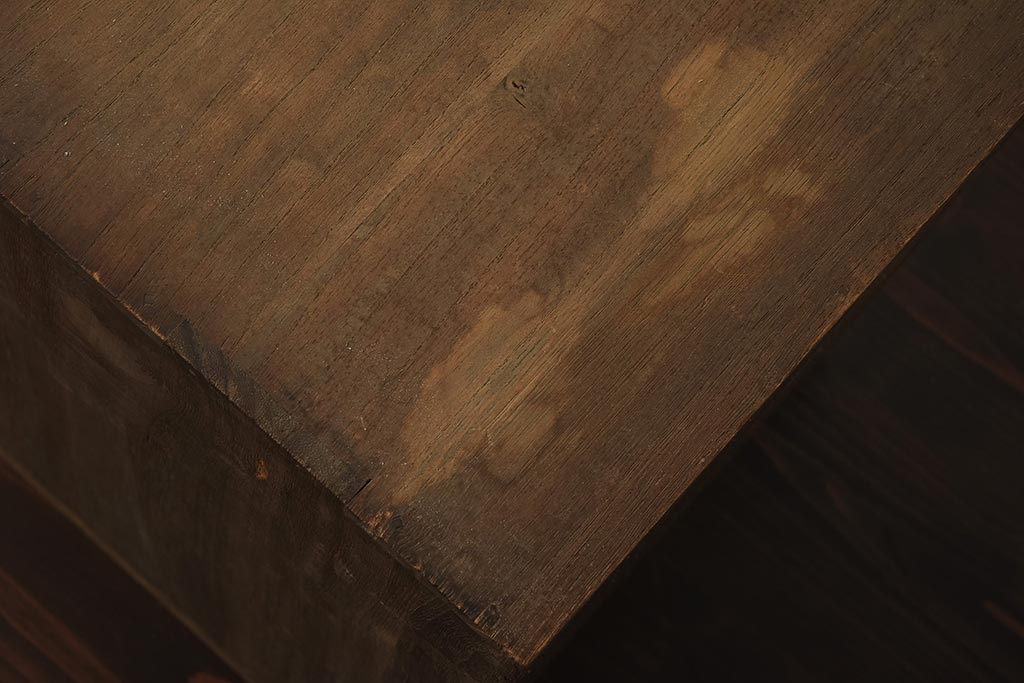 アンティーク家具　和製アンティーク　昭和初期　味のある桐材製の小引き出し(卓上収納、小物収納)(R-040095)