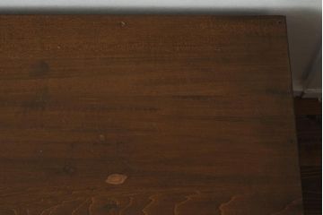 アンティーク家具　昭和中期　年月を重ねた渋みのある木肌が魅力の文机(座机、片袖机、ローテーブル)(R-040103)