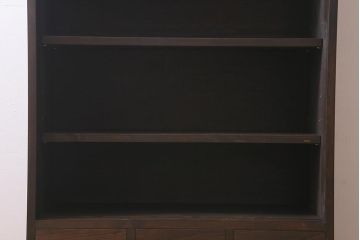 ラフジュ工房オリジナル　古建具リメイク　組子　和の風情漂う組子が魅力の収納棚(書院戸、戸棚、キャビネット)(R-040106)