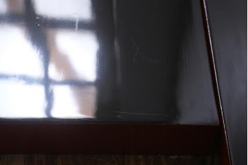 アンティーク雑貨　輪島塗　松竹梅の沈金蒔絵盆3枚セット(木製漆器)(R-040115)