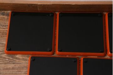 アンティーク雑貨　古民具・骨董　明治〜大正期　輪島塗木製蒔絵膳5枚セット(漆器、お盆)(R-040118)