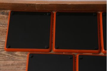 アンティーク雑貨　古民具・骨董　明治〜大正期　輪島塗木製蒔絵膳5枚セット(漆器、お盆)(R-040119)