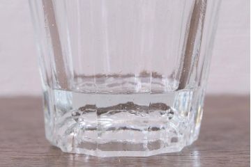 アンティーク雑貨　古民具・骨董　昭和初期　剣先コップ2点セット(和ガラス)(R-040121)