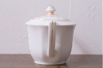 アンティーク雑貨　昭和初期　名古屋製陶会社　ティーポット、シュガーポット、クリーマー3点セット(R-040124)