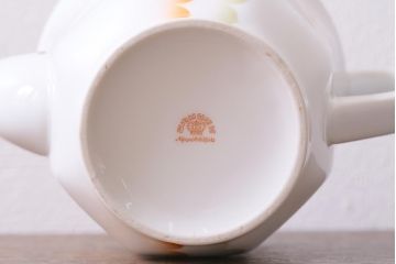 アンティーク雑貨　昭和初期　名古屋製陶会社　ティーポット、シュガーポット、クリーマー3点セット(R-040124)