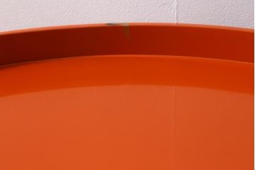 アンティーク雑貨　明治大正　輪島塗　千羽鶴蒔絵丸膳(木製漆器)(R-040132)
