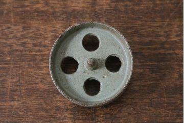 ヴィンテージ雑貨　アイアン　鋳造　シャビーなテープカッター(テープディスペンサー、ディスプレイ雑貨、ビンテージ)(R-040134)