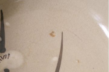 アンティーク家具　大正昭和初期　梅花文　古い美濃焼小鉢4客(皿、向付)(R-040136)