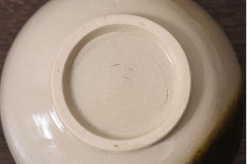 アンティーク家具　大正昭和初期　梅花文　古い美濃焼小鉢4客(皿、向付)(R-040136)