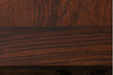アンティーク家具　イギリスアンティーク　オーク材　ツイストレッグのドローリーフテーブル(エクステンションテーブル、ダイニングテーブル)(R-040141)