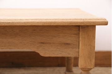 アンティーク家具　ストリップド(剥離)家具　栓材　素朴な木の風合いを楽しめる文机(ローテーブル)(R-040153)
