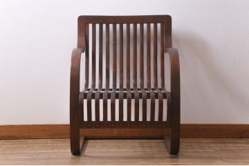 ビンテージ家具　竹興社　城所右文次　オリジナル　Bamboo Chair　バンブーチェア(アームチェア、安楽椅子)(R-040155)