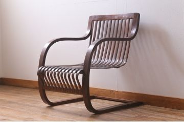 ビンテージ家具　竹興社　城所右文次　オリジナル　Bamboo Chair　バンブーチェア(アームチェア、安楽椅子)(R-040155)