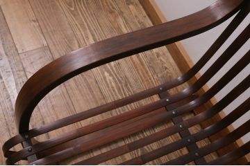 ビンテージ家具　竹興社　城所右文次　オリジナル　Bamboo Chair　バンブーチェア(アームチェア、安楽椅子)(R-040155)