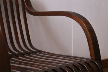 ビンテージ家具　竹興社　城所右文次　オリジナル　Bamboo Chair　バンブーチェア(アームチェア、安楽椅子)(R-040155)