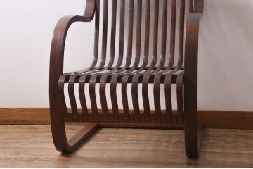 ビンテージ家具　竹興社　城所右文次　オリジナル　Bamboo Chair　バンブーチェア(アームチェア、安楽椅子)(R-040155)