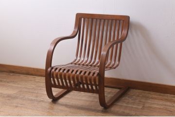 ビンテージ家具　竹興社　城所右文次　オリジナル　Bamboo Chair　バンブーチェア(アームチェア、安楽椅子、ヴィンテージ)(R-040156)