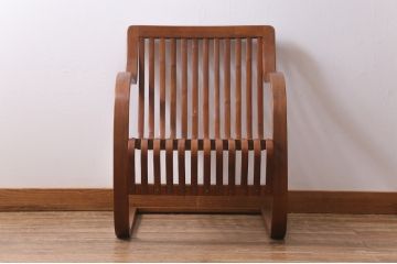 ビンテージ家具　竹興社　城所右文次　オリジナル　Bamboo Chair　バンブーチェア(アームチェア、安楽椅子、ヴィンテージ)(R-040156)