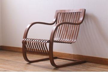ビンテージ家具　竹興社　城所右文次　オリジナル　Bamboo Chair　バンブーチェア(アームチェア、安楽椅子、ヴィンテージ)(R-040156)