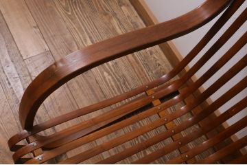 ビンテージ家具　竹興社　城所右文次　オリジナル　Bamboo Chair　バンブーチェア(アームチェア、安楽椅子、ヴィンテージ)(R-040156)