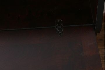 中古　北海道民芸家具　シックで上品なライティングビューロー(定価約28万8千円)(R-040161)