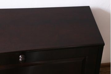 中古　北海道民芸家具　シックで上品なライティングビューロー(定価約28万8千円)(R-040161)