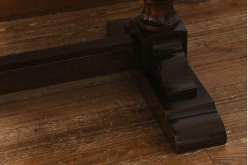 アンティーク家具　マホガニー材　日本製のシックなエクステンションテーブル(ダイニングテーブル)(R-040165)