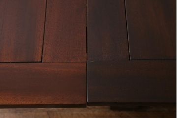 アンティーク家具　マホガニー材　日本製のシックなエクステンションテーブル(ダイニングテーブル)(R-040165)