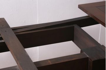 アンティーク家具　マホガニー材　日本製のシックなエクステンションテーブル(ダイニングテーブル)(R-040165)