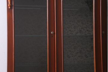 アンティーク家具　フランスアンティーク　マホガニー材　気品溢れる佇まいが魅力のカップボード(キャビネット、食器棚、収納棚、戸棚)(R-040187)