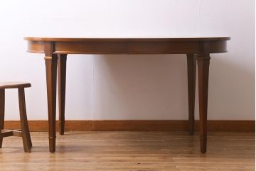 中古　ブランド家具　DREXEL HERITAGE(ドレクセルヘリテイジ)　Triune(トライユン)　品のある佇まいがすてきなダイニングテーブル(エクステンションテーブル)(R-040188)