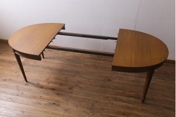 中古　ブランド家具　DREXEL HERITAGE(ドレクセルヘリテイジ)　Triune(トライユン)　品のある佇まいがすてきなダイニングテーブル(エクステンションテーブル)(R-040188)