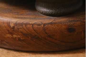 アンティーク雑貨　骨董　大正昭和初期　特大　銅火鉢　上手物(R-040190)