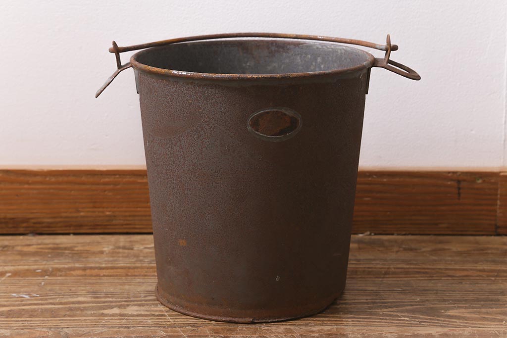 レア！アンティーク ブリキ製 ブルー バケツ（高さ27cm）02 /シャビー 楽天市場】ブリキプランター レグリーズバケット 穴あり バケツ