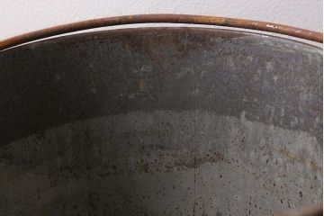 レトロ雑貨　ブリキ　錆びた風合いが味わいのある古いバケツ(R-040192)