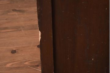 レトロ家具　前面ナラ材　大小様々な引出しが備わった味わいたっぷりの木製チェスト(R-040220)