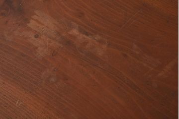 アンティーク家具　昭和初期　ヒノキ材　温かみのある木肌が魅力のレトロな片袖デスク(机、在宅ワーク、在宅用ワークデスク)(R-040222)