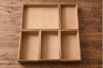 アンティーク家具　昭和中期　ナラ材　すっきりとしたデザインのレトロな片袖デスク(机、在宅ワーク、在宅用ワークデスク)(R-040223)