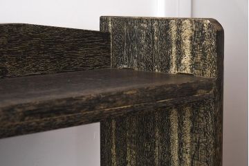 アンティーク家具　レトロ家具　味のある色合いの本棚(オープンラック、飾り棚、ブックシェルフ)(R-040227)