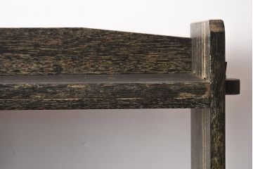 アンティーク家具　レトロ家具　味のある色合いの本棚(オープンラック、飾り棚、ブックシェルフ)(R-040227)