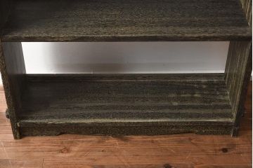 アンティーク家具　レトロ家具　味のある色合いの本棚(オープンラック、飾り棚、ブックシェルフ)(R-040227)