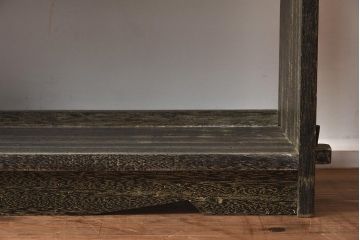 アンティーク家具　レトロ家具　味のある色合いの本棚(オープンラック、飾り棚、ブックシェルフ)(R-040227)