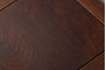 アンティーク家具　昭和初期　力強い杢目が魅力的な総ケヤキ材の座卓(ローテーブル)(R-040229)