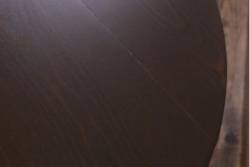 和製アンティーク　昭和初期　シックな色味のスタイリッシュなコーヒーテーブル(カフェテーブル、サイドテーブル、ラウンドテーブル、丸テーブル)(R-040232)
