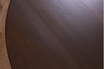 和製アンティーク　昭和初期　シックな色味のスタイリッシュなコーヒーテーブル(カフェテーブル、サイドテーブル、ラウンドテーブル、丸テーブル)(R-040232)