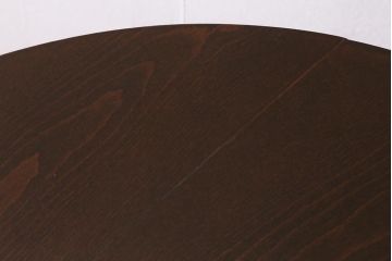 和製アンティーク　昭和初期　シックな色味のスタイリッシュなコーヒーテーブル(カフェテーブル、サイドテーブル、ラウンドテーブル、丸テーブル)(R-040232)