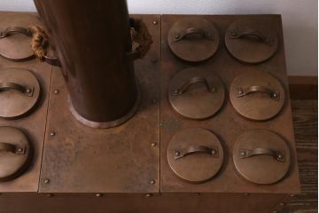 レトロ家具　珍品　特大サイズ!　レトロな空間を演出する燗どうこ(酒燗器)(R-040244)