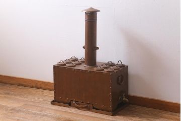 レトロ家具　珍品　特大サイズ!　レトロな空間を演出する燗どうこ(酒燗器)(R-040244)