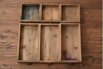アンティーク家具　大正昭和初期　栓材製　レトロで味わいのある簿記机(帳場机、ライティングビューロー)(R-040251)